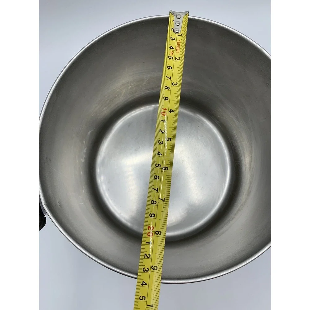 VTG Revere Ware Tall Copper Bottom 6 Qt Stock Pot Pre-1968 Double Ring NO LID